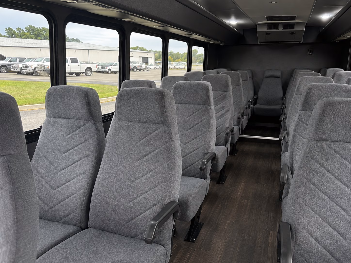 san antonio 18 passenger minibus inside