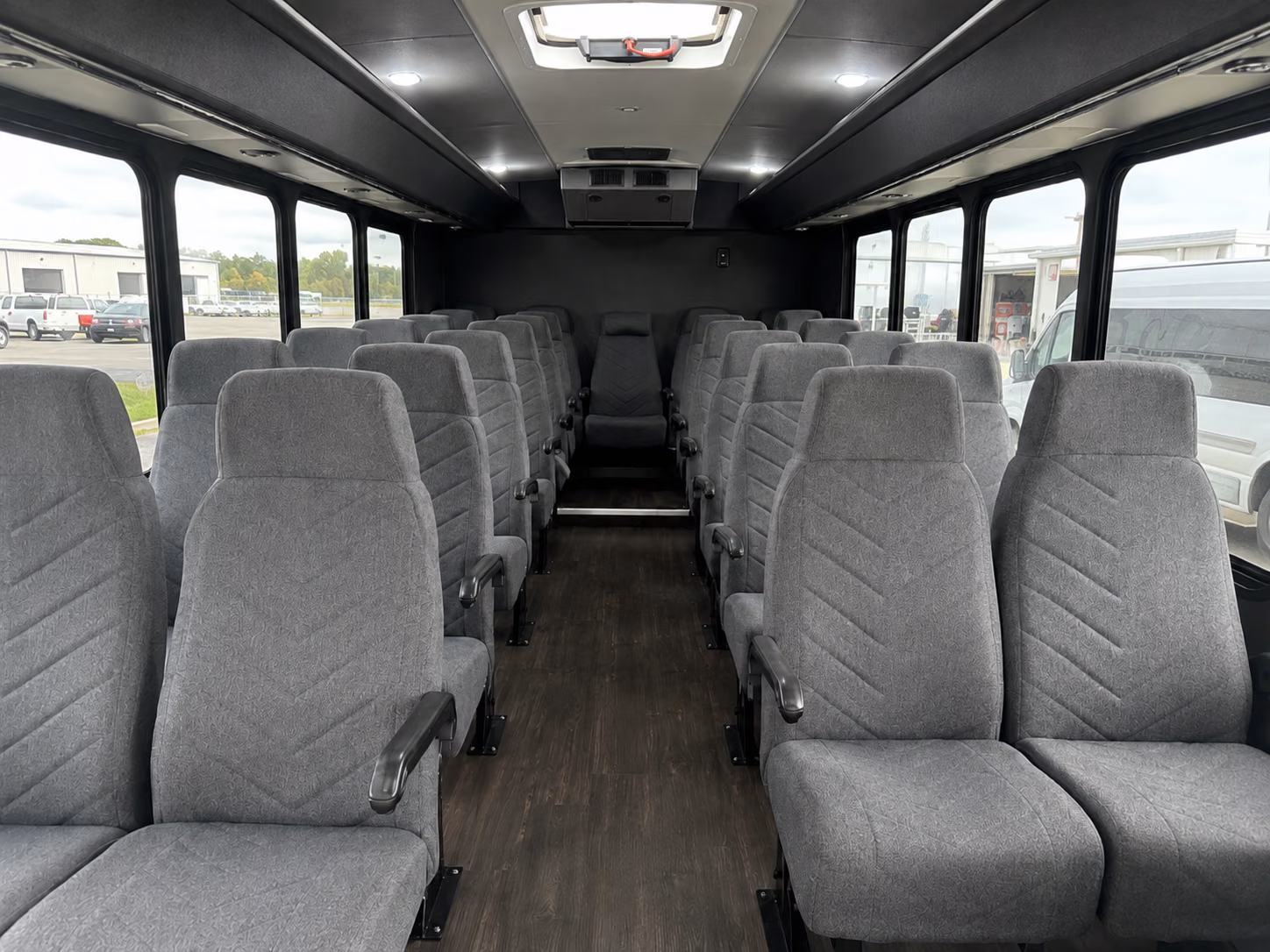 san antonio 18 passenger minibus interior