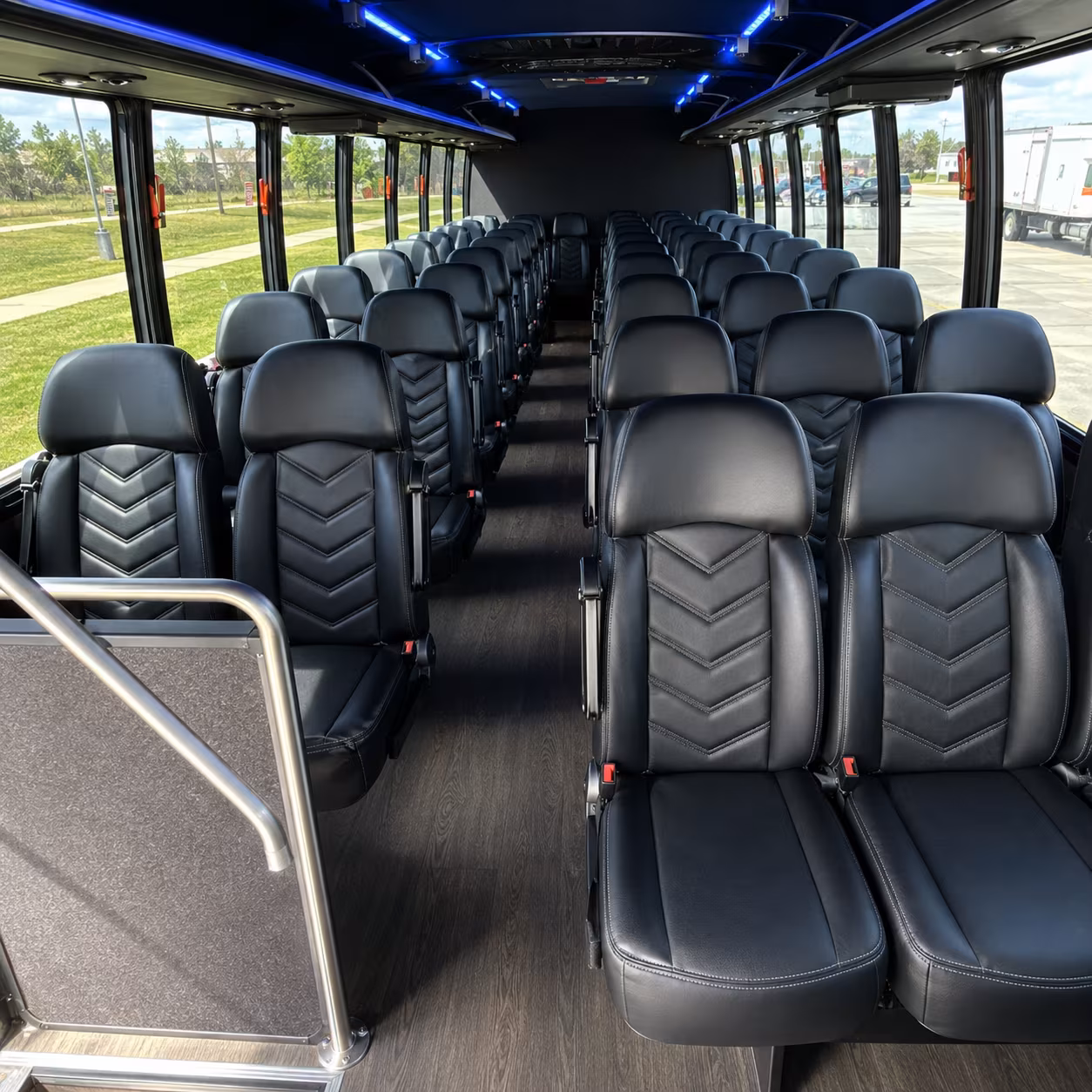san antonio 35 passenger minibus interior