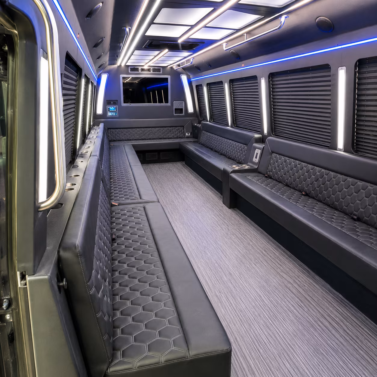 san antonio 40 passenger party bus interior