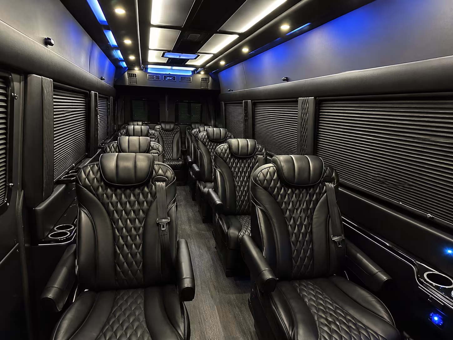 san antonio sprinter van with driver inside