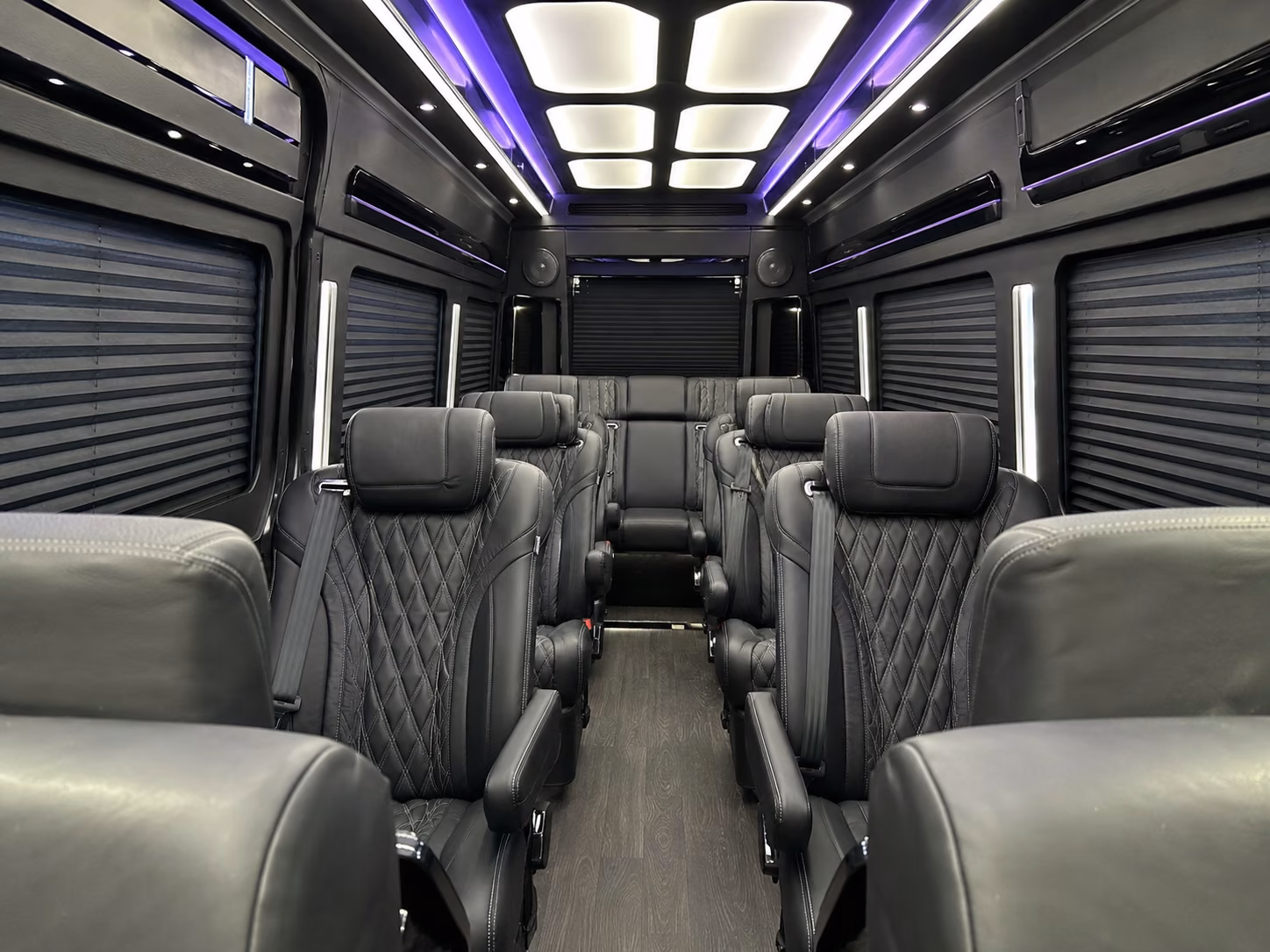 sprinter vans and minibuses for small groups heading to paper tiger and lonesome rose